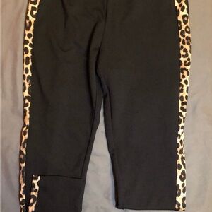 Michael Kors Black and Brown Leggings